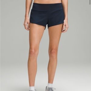 Size 6 navy blue lululemon shorts